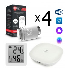 Комплект управления Royal Thermo для 4 радиаторов по Wi-Fi Smart Heat HH-01/THS30ZB, белый Комплект управления Royal Thermo для 4 радиаторов по Wi-Fi Smart Heat HH-01/THS30ZB, белый