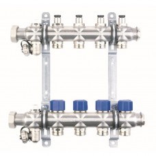 Группа коллекторная ELSEN 1", 8 контуров,PN-4, T -от 0 до +70, с вентилями, нерж. сталь Группа коллекторная ELSEN 1", 8 контуров,PN-4, T -от 0 до +70, с вентилями, нерж. сталь