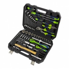 Набор инструментов 76 предметов CrV, 1/2", 1/4" СИБРТЕХ 13528 Набор инструментов 76 предметов CrV, 1/2", 1/4" СИБРТЕХ 13528