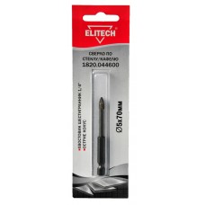 Elitech Сверло 5х70мм HEX1/4' стекло 1820.044600 Elitech Сверло 5х70мм HEX1/4' стекло 1820.044600