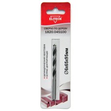 Elitech Сверло 6х95мм дерево 1820.045100 Elitech Сверло 6х95мм дерево 1820.045100