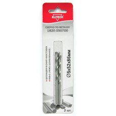 Elitech Сверло 5.0х86 HSS-G 2шт 1820.050700 Elitech Сверло 5.0х86 HSS-G 2шт 1820.050700