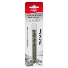 Elitech Кобальтовое сверло 5.0х86 2шт 1820.065400 Elitech Кобальтовое сверло 5.0х86 2шт 1820.065400