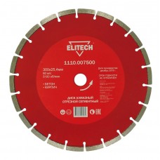 Elitech Диск алмазный 300х25,4 бетон 1110.007500 Elitech Диск алмазный 300х25,4 бетон 1110.007500