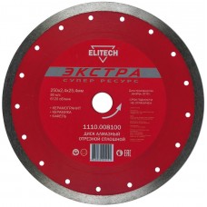 Elitech Диск алмазный 250х25,4 плитка 1110.008100 Elitech Диск алмазный 250х25,4 плитка 1110.008100