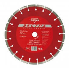 Elitech Диск алмазный 300х25,4 асфальт 1110.009000 Elitech Диск алмазный 300х25,4 асфальт 1110.009000
