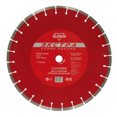 Elitech Диск алмазный 400х25,4 асфальт 1110.009200