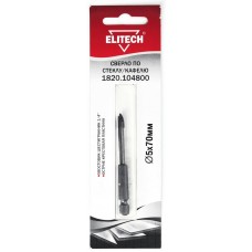 Elitech Сверло 5х70мм HEX1/4' стекло 1820.104800 Elitech Сверло 5х70мм HEX1/4' стекло 1820.104800