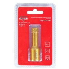 Elitech Коронка алмазная, 14мм х М14 1820.121200 Elitech Коронка алмазная, 14мм х М14 1820.121200