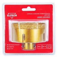Elitech Коронка алмазная, 83мм х М14 1820.123300 Elitech Коронка алмазная, 83мм х М14 1820.123300