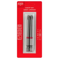 Elitech Биты PH2 70мм 2шт 1820.146500 Elitech Биты PH2 70мм 2шт 1820.146500