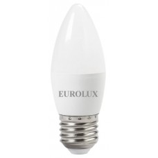 Лампа светодиодная EUROLUX LL-E-C37-6W-230-2,7K-E27 Лампа светодиодная EUROLUX LL-E-C37-6W-230-2,7K-E27
