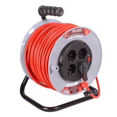 Удлинитель силовой на катушке Ресанта СУ-3х1,5-50/2 (с выкл., 4 розетки)