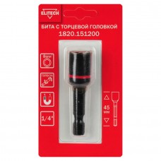 Elitech Бита торцевая головка ударная 8мм 45мм 1820.151200 Elitech Бита торцевая головка ударная 8мм 45мм 1820.151200